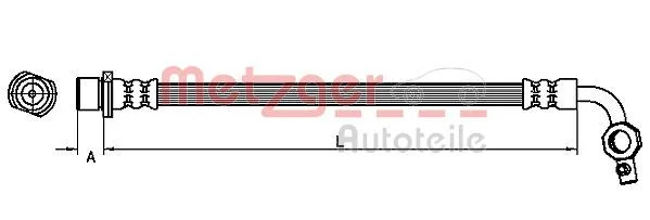 Tubo de Travão METZGER 4110100