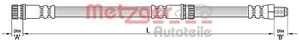 Tubo de Travão METZGER 4110266