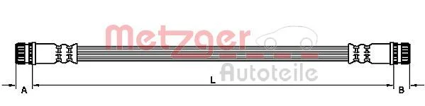 Tubo de Travão METZGER 4110474