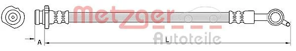 Brake Hose METZGER 4110849