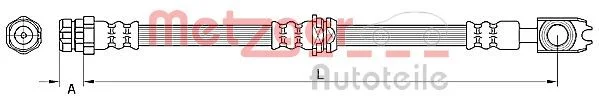 Tubo de Travão METZGER 4110881