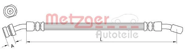 Tubo de Travão METZGER 4111029