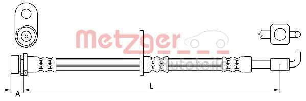 Brake Hose METZGER 4111331