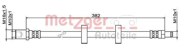 Tubo de Travão METZGER 4111487