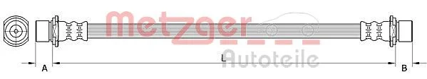 Brake Hose METZGER 4111503