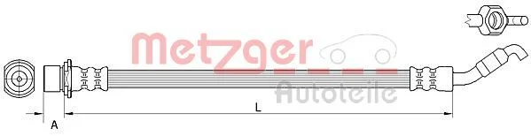 Tubo de Travão METZGER 4111511
