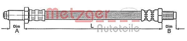 Mangueira da embraiagem METZGER 4112219