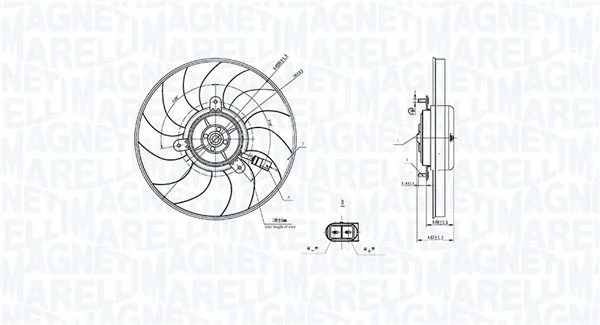 Fan, engine cooling 069422909010