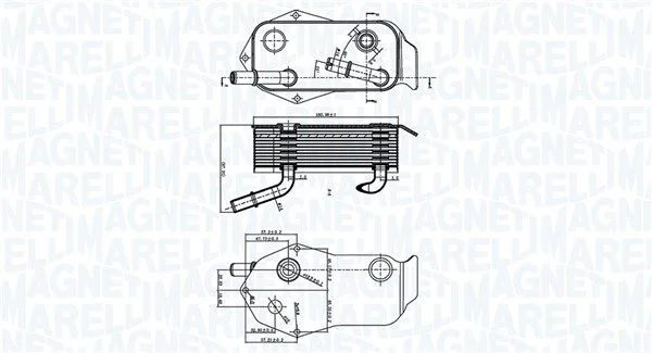 Oil Cooler, engine oil 350300004800