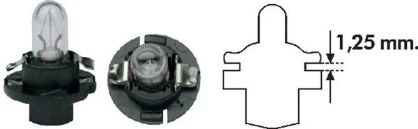 Bulb, instrument lighting MAGNETI MARELLI 002053000000