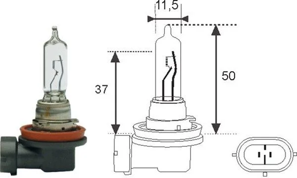 Lâmpada, farol de busca MAGNETI MARELLI 002548100000