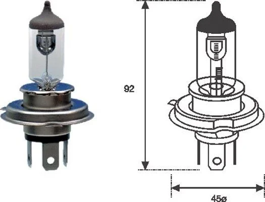 Lâmpada, farol de busca MAGNETI MARELLI 002555100000