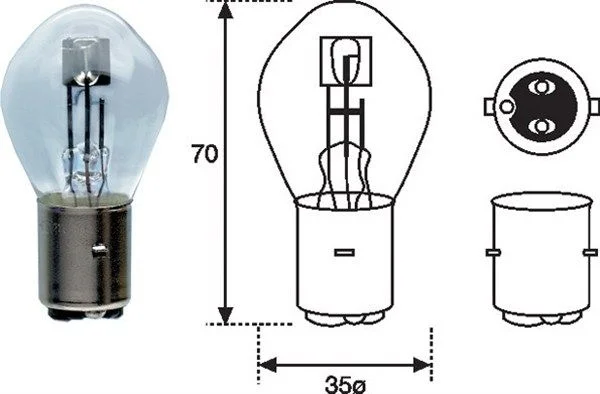 Lâmpada, farol de busca MAGNETI MARELLI 002588200000