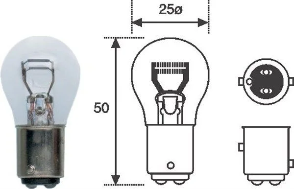 Lâmpada, luz de travão MAGNETI MARELLI 008528100000