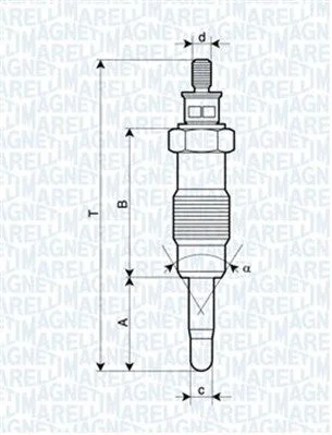 Glow Plug MAGNETI MARELLI 062580704304
