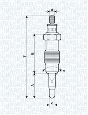Vela de Incandescência MAGNETI MARELLI 062582804304