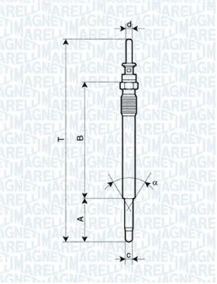 Vela de Incandescência MAGNETI MARELLI 062900009304