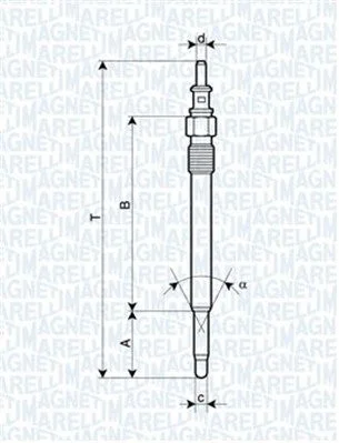 Vela de Incandescência MAGNETI MARELLI 062900012304