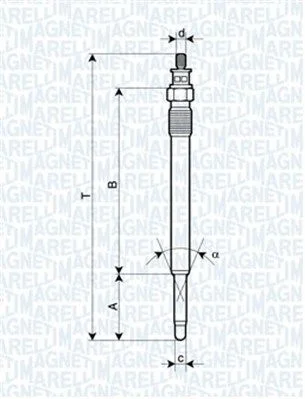 Vela de Incandescência MAGNETI MARELLI 062900013304
