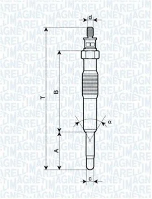 Vela de Incandescência MAGNETI MARELLI 062900017304