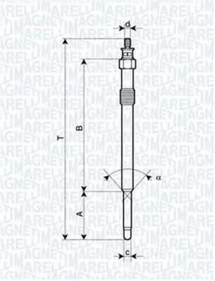 Vela de Incandescência MAGNETI MARELLI 062900024304