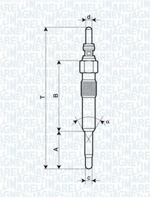 Vela de Incandescência MAGNETI MARELLI 062900028304
