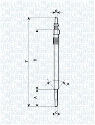 Vela de Incandescência MAGNETI MARELLI 062900030304