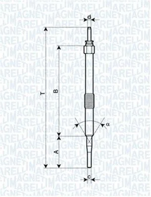 Glow Plug MAGNETI MARELLI 062900033304