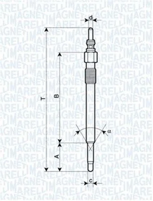Vela de Incandescência MAGNETI MARELLI 062900050304