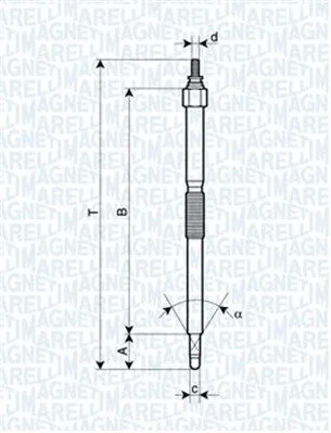 Vela de Incandescência MAGNETI MARELLI 062900054304