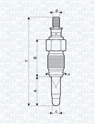 Vela de Incandescência MAGNETI MARELLI 062900056304