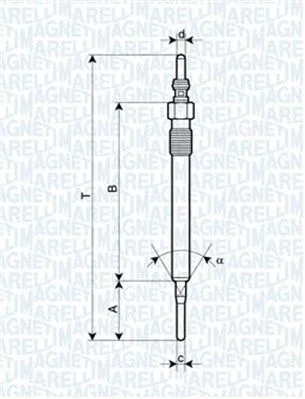 Vela de Incandescência MAGNETI MARELLI 062900061304