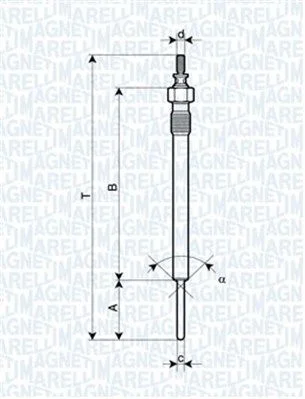 Vela de Incandescência MAGNETI MARELLI 062900066304