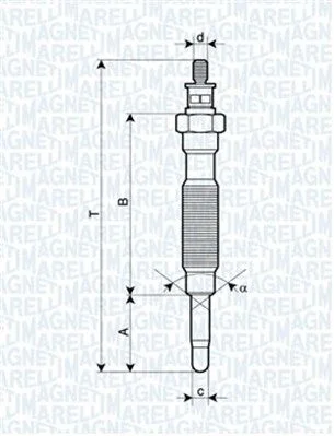 Glow Plug MAGNETI MARELLI 062900072304