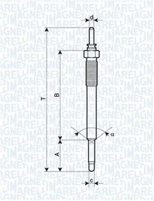 Glow Plug MAGNETI MARELLI 062900074304
