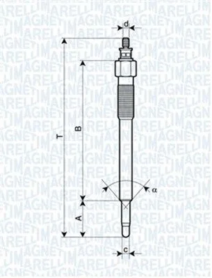 Vela de Incandescência MAGNETI MARELLI 062900075304
