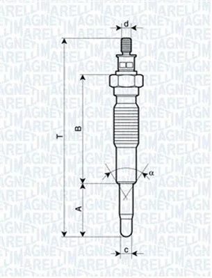 Vela de Incandescência MAGNETI MARELLI 062900077304