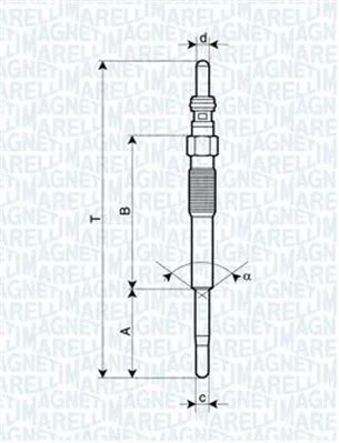 Glow Plug MAGNETI MARELLI 062900080304