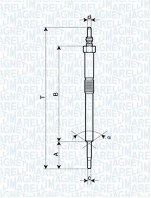 Vela de Incandescência MAGNETI MARELLI 062900082304