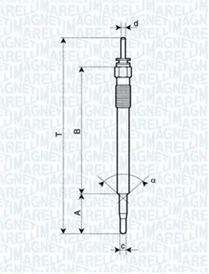 Vela de Incandescência MAGNETI MARELLI 062900086304