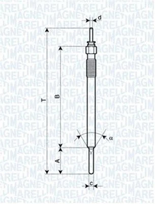 Vela de Incandescência MAGNETI MARELLI 062900088304