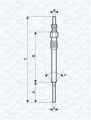 Glow Plug MAGNETI MARELLI 062900090304