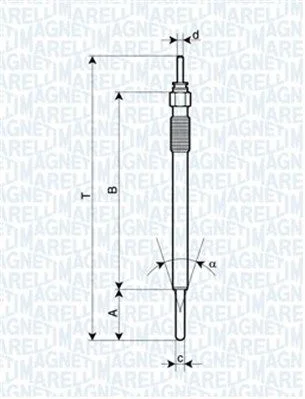 Vela de Incandescência MAGNETI MARELLI 062900091304