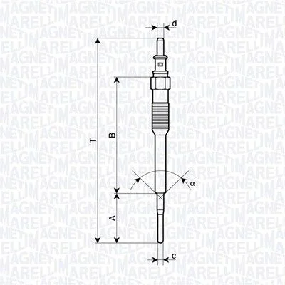 Vela de Incandescência MAGNETI MARELLI 062900136304