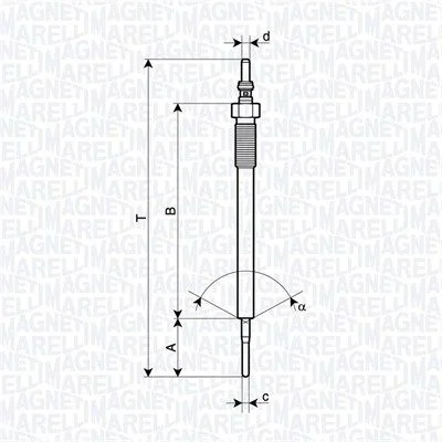 Vela de Incandescência MAGNETI MARELLI 062900138304