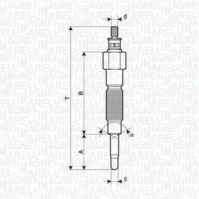 Vela de Incandescência MAGNETI MARELLI 062900142304