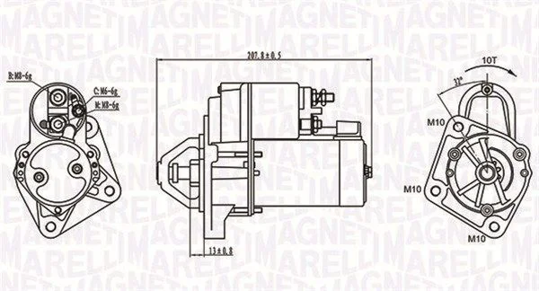 Starter MAGNETI MARELLI 063721289010