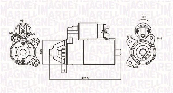 Starter MAGNETI MARELLI 063721336010