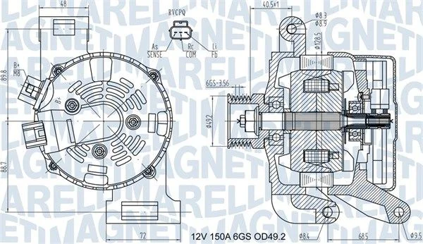 Alternador MAGNETI MARELLI 063731575010