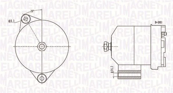 Alternador MAGNETI MARELLI 063731586010